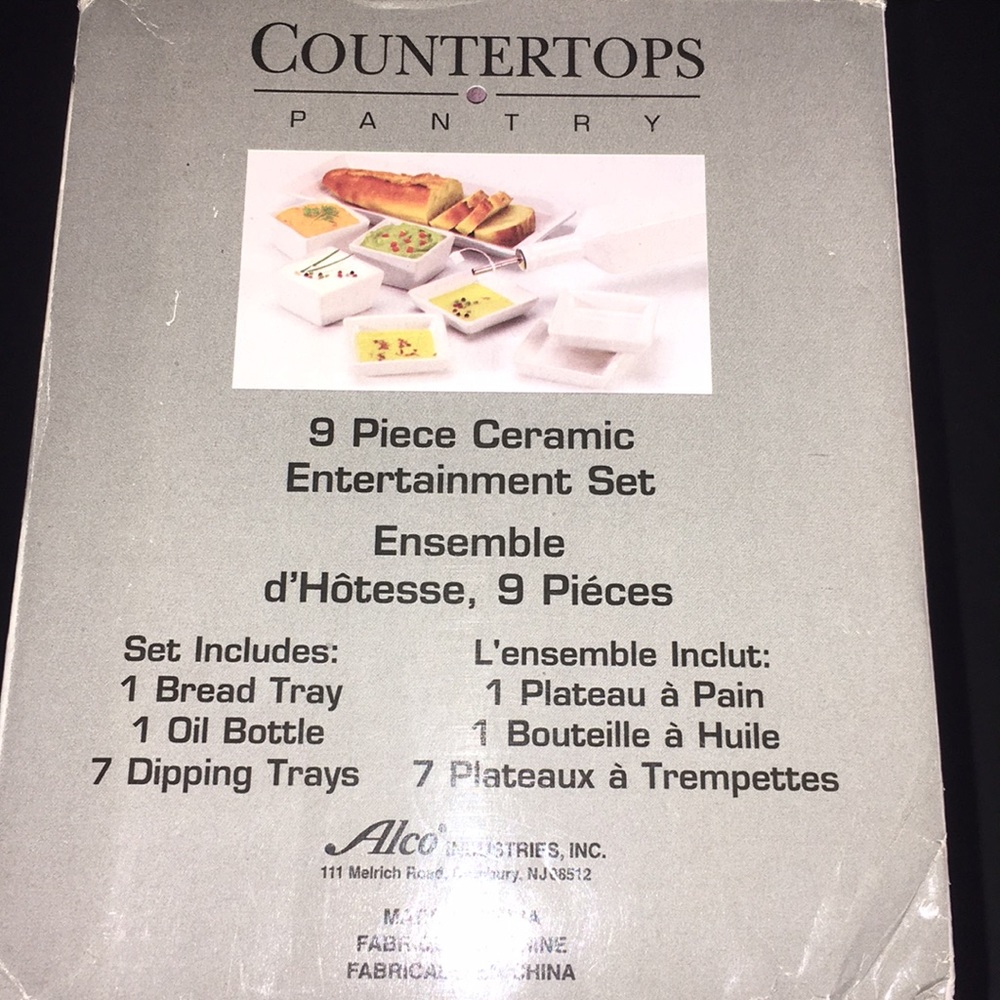 Countertops Pantry 9 Pcs Ceramic Entertainment Set - Picture 2 of 2